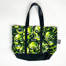 Load image into Gallery viewer, supreme skull pile denim tote bag