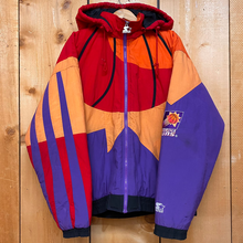 Load image into Gallery viewer, vintage phoenix suns starburst starter nylon jacket