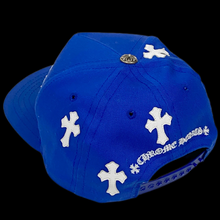 Load image into Gallery viewer, chrome hearts cross patch baseball hat blue white