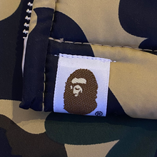 Load image into Gallery viewer, bape 1st camo yellow coaches jacket sweater lined