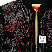 Load image into Gallery viewer, Supreme Illuminati Embroidered Thermal Bomber Jacket
