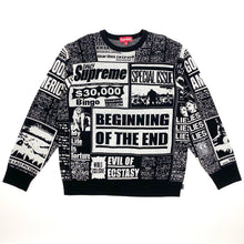 Load image into Gallery viewer, Supreme Newsprint Sweater