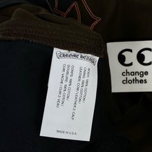 Load image into Gallery viewer, chrome hearts orange camo cross patch carpenter pants brown