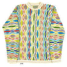 Load image into Gallery viewer, vintage Coogi Sweater 3D Knit 90s Biggie Yams