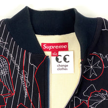 Load image into Gallery viewer, Supreme Illuminati Embroidered Thermal Bomber Jacket