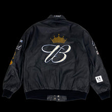 Load image into Gallery viewer, y2k jeff hamilton leather racing jacket