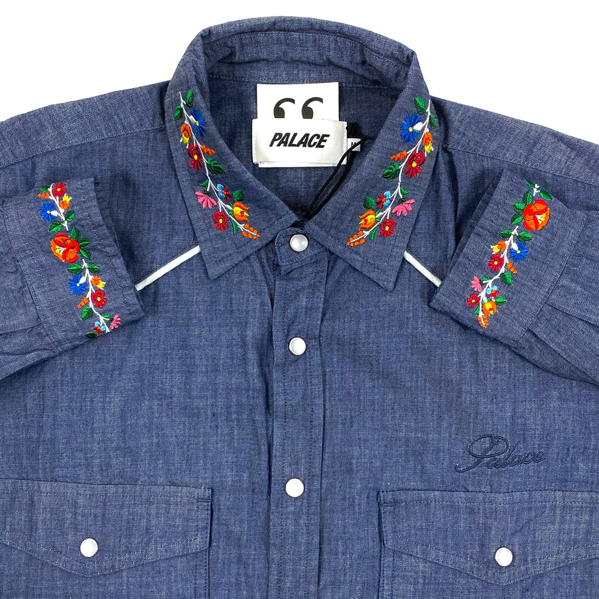 Palace Ye Ha(M) Denim Western Button Down Shirt – change clothes