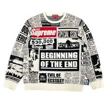 Load image into Gallery viewer, Supreme Newsprint Sweater