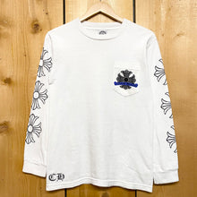 Load image into Gallery viewer, vintage chrome hearts distressed horseshoe plus cross l/s