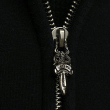 Load image into Gallery viewer, 2007 chrome hearts big horseshoe cross sleeve dagger zip up hoodie