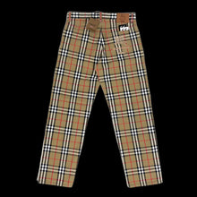 Load image into Gallery viewer, 2022 supreme // burberry plaid skate denim jeans