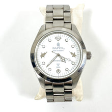 Load image into Gallery viewer, Bape Bapex Sta Logos Big Face Silver Watch 2007