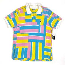 Load image into Gallery viewer, OG Bape Cotton Candy Patchwork Apehead Polo Shirt 2006