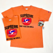 Load image into Gallery viewer, 2009 supreme nine lives see you in hell tee