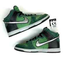 Load image into Gallery viewer, NIKE SB DUNK HIGH BRUT 2007 GREEN TOMATILLO METALLIC SILVER