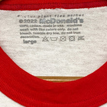 Load image into Gallery viewer, 2022 cactus plant flea market // mcdonald’s cactus buddy uniform ringer tee