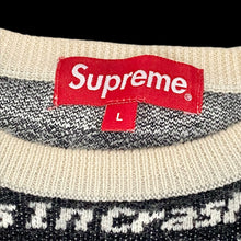 Load image into Gallery viewer, 2018 supreme newsprint sweater