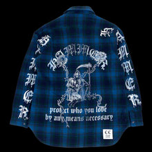 Load image into Gallery viewer, warren lotas hammer protect who you love flannel