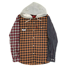 Load image into Gallery viewer, Supreme Multi Plaid Hooded Flannel Button Down Shirt 2014