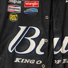 Load image into Gallery viewer, y2k jeff hamilton leather racing jacket