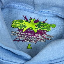 Load image into Gallery viewer, 2023 spider worldwide rhinestone hoodie blue