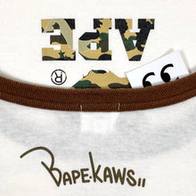 Load image into Gallery viewer, 2006 bape // kaws camo college logo ny l/s