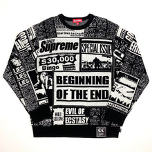 Load image into Gallery viewer, Supreme Newsprint Sweater