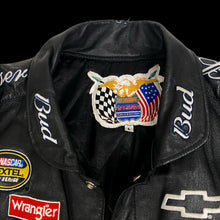 Load image into Gallery viewer, y2k jeff hamilton leather racing jacket
