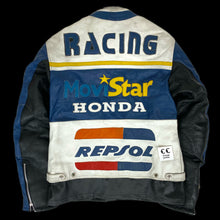 Load image into Gallery viewer, 1998 leather honda racing movistar repsol moto jacket