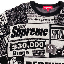 Load image into Gallery viewer, Supreme Newsprint Sweater