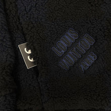 Load image into Gallery viewer, louis vuitton virgil abloh nigo damier fleece blouson navy black 2021