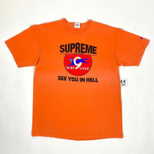 Load image into Gallery viewer, 2009 supreme nine lives see you in hell tee