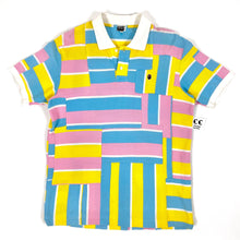 Load image into Gallery viewer, OG Bape Cotton Candy Patchwork Apehead Polo Shirt 2006