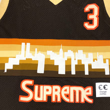 Load image into Gallery viewer, 2003 supreme nuggets basketball jersey brown