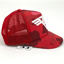 Load image into Gallery viewer, BAPE Van Halen Logo Camo Trucker Cap Hat Youth Size 2007