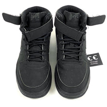 Load image into Gallery viewer, Bape All Black Bapesta Mid Sneakers