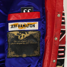 Load image into Gallery viewer, jeff hamilton chicago bulls repeat 3peat lambskin leather jacket 1998