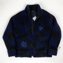 Load image into Gallery viewer, louis vuitton virgil abloh nigo damier fleece blouson navy black 2021
