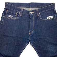 Load image into Gallery viewer, OG ICE CREAM CONES & BONES Indigo Denim Slim Jeans M