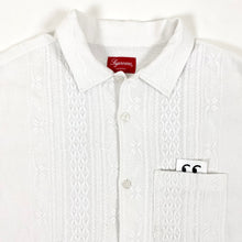 Load image into Gallery viewer, Supreme Embroidered Linen Button Up Shirt 2020