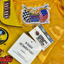 Load image into Gallery viewer, 1999 jeff hamilton leather m&ms racing jacket