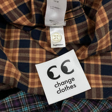 Load image into Gallery viewer, Supreme Multi Plaid Hooded Flannel Button Down Shirt 2014
