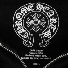 Load image into Gallery viewer, chrome hearts distressed logos dagger zip up