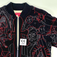 Load image into Gallery viewer, Supreme Illuminati Embroidered Thermal Bomber Jacket