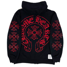 Load image into Gallery viewer, chrome hearts distressed logos dagger zip up