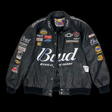 Load image into Gallery viewer, y2k jeff hamilton leather racing jacket