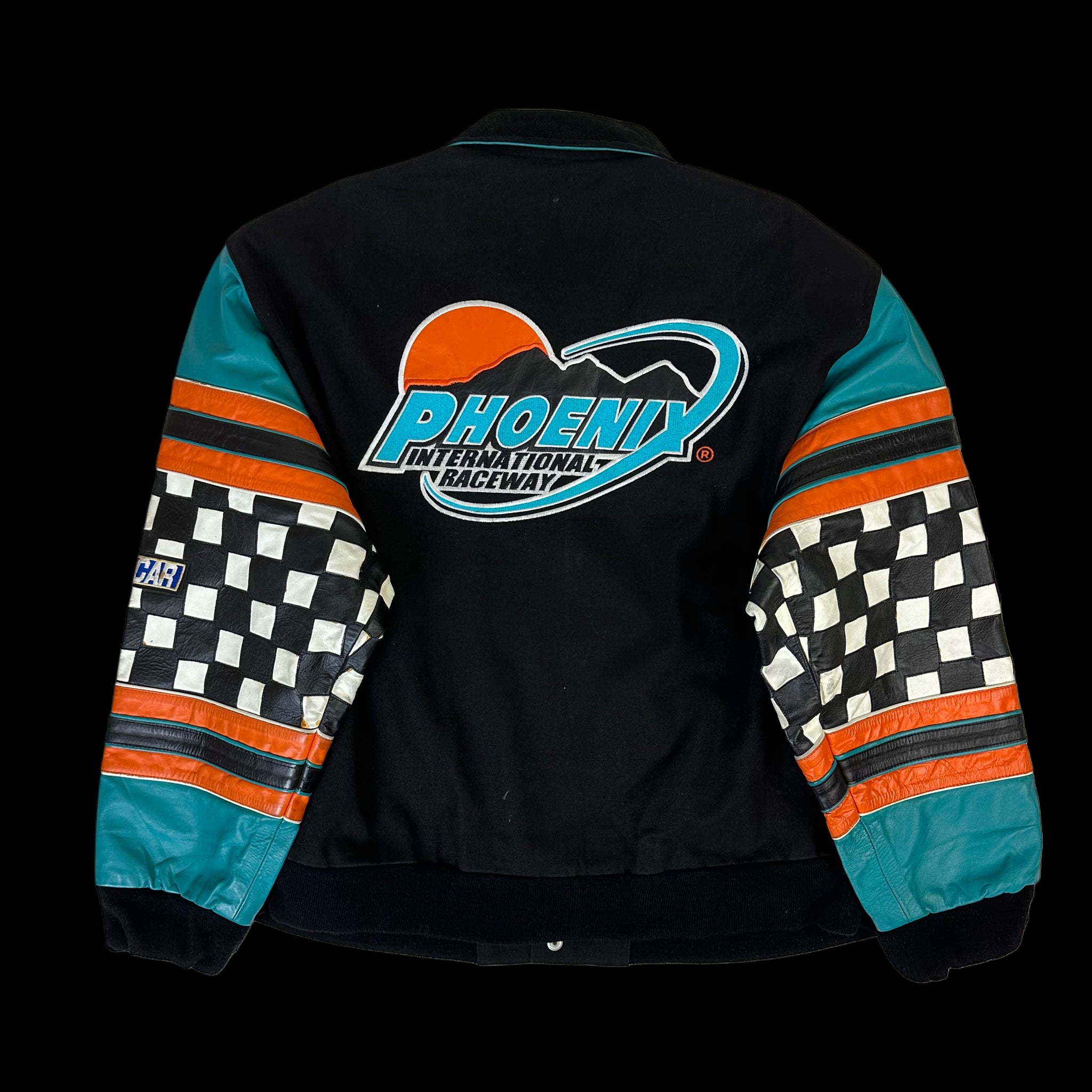 90s jeff hamilton phoenix raceway jacket – change clothes