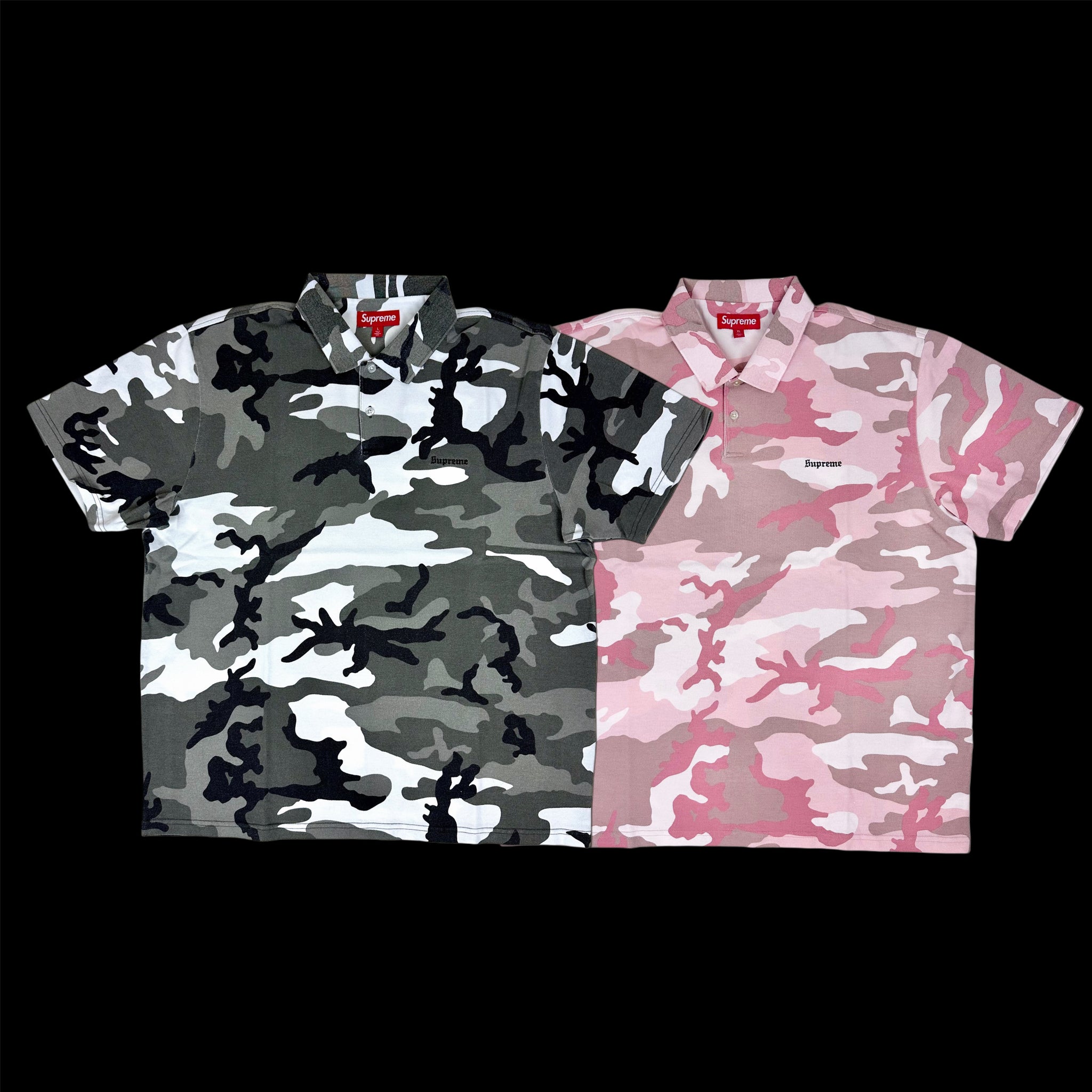 2025 supreme washed camo pique polo – change clothes