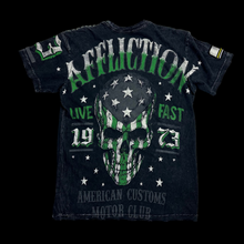 Load image into Gallery viewer, 2000s affliction live fast skull tee
