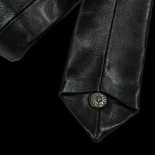 Load image into Gallery viewer, chrome hearts lambskin leather plus cross charm neck tie
